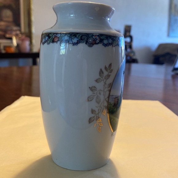 Antique vintage souvenir piece small vase Bad Kosen Rudelsburg written on front - Picture 7 of 15